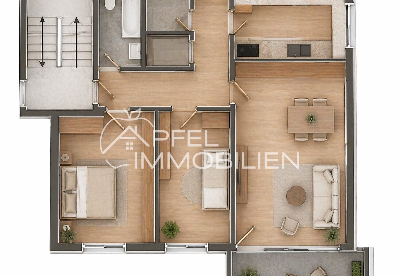 Zukunftssicheres Investment: Gepflegte 3-Zimmer-Wohnung mit TG-Stellplatz